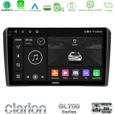 Clarion GL700 Series 8Core Android13 4+64GB Audi A3 8P Navigation Multimedia Tablet 9