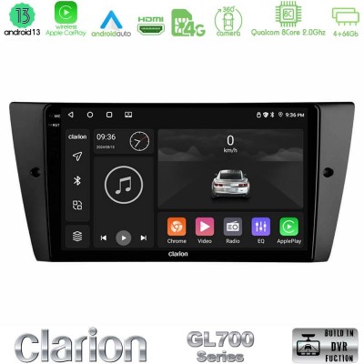 Clarion GL700 Series 8Core Android13 4+64GB BMW 3 Series 2006-2011 Navigation Multimedia Tablet 9