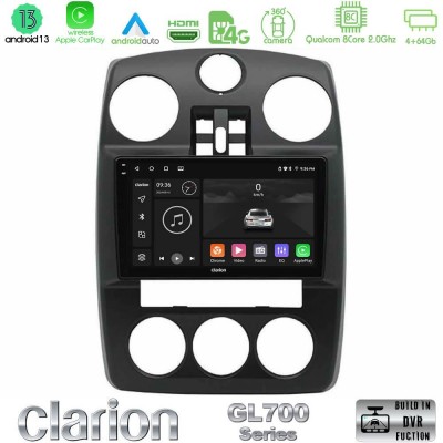 Clarion GL700 Series Chrysler PT-Cruiser 2000-2005 8Core Android13 4+64GB Navigation Multimedia Tablet 9″ Με Carplay & Android Auto Με Carplay & Android Auto