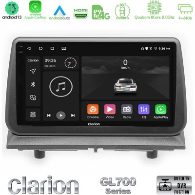 Clarion GL700 Series Dodge Nitro 2007-2011 8Core Android13 4+64GB Navigation Multimedia Tablet 9″ Με Carplay & Android Auto Με Carplay & Android Auto