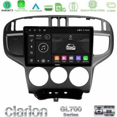 Clarion GL700 Series 8Core Android13 4+64GB Hyundai Matrix 2001-2010 Navigation Multimedia Tablet 9