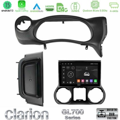 Clarion GL700 Series 8Core Android13 4+64GB Jeep Wrangler 2014-2017 Navigation Multimedia Tablet 9