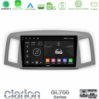 Clarion GL700 Series 8Core Android13 4+64GB Jeep Grand Cherokee 2005-2007 Navigation Multimedia Tablet 10