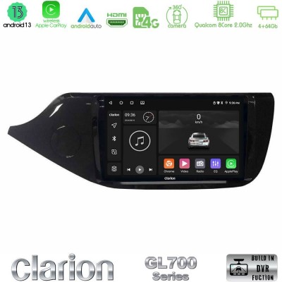 Clarion GL700 Series 8Core Android13 4+64GB Kia Ceed 2013-2017 Navigation Multimedia Tablet 9