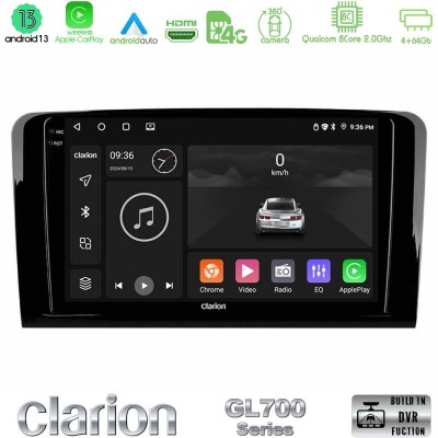 Clarion GL700 Series 8Core Android13 4+64GB Mercedes ML/GL Class Navigation Multimedia Tablet 9