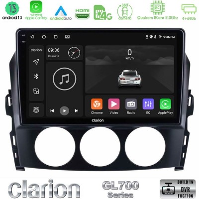 Clarion GL700 Series 8Core Android13 4+64GB Mazda MX-5 2006-2008 Navigation Multimedia Tablet 9