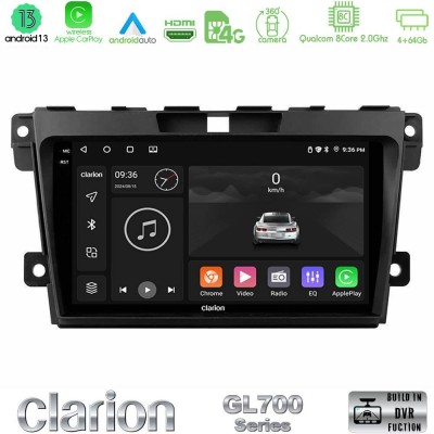 Clarion GL700 Series 8Core Android13 4+64GB Mazda CX-7 2007-2011 Navigation Multimedia Tablet 9