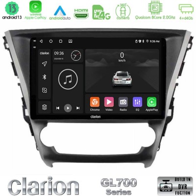 Clarion GL700 Series 8Core Android13 4+64GB Toyota Avensis 2015-2018 Navigation Multimedia Tablet 9