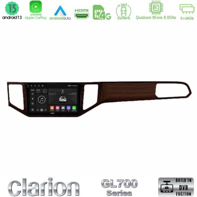 Clarion GL700 Series 8Core Android13 4+64GB VW Sportsvan 2014-2020 Navigation Multimedia Tablet 9