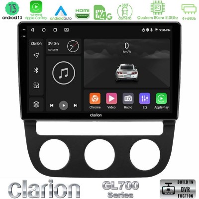 Clarion GL700 Series 8Core Android13 4+64GB VW Jetta Navigation Multimedia Tablet 10