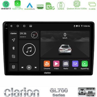 Clarion GL700 Series 8Core Android13 4+64GB VW Group Navigation Multimedia Tablet 10