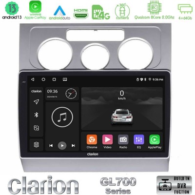 Clarion GL700 Series 8Core Android13 4+64GB VW Touran 2003-2011 Navigation Multimedia Tablet 10