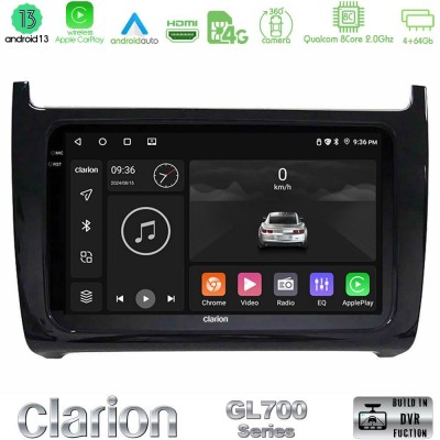 Clarion GL700 Series 8Core Android13 4+64GB Vw Polo Navigation Multimedia Tablet 9