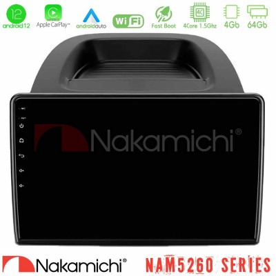 Nakamichi NAM5260 Series 4Core Android12 4+64GB Ford Ecosport 2018-2020 Navigation Multimedia Tablet 10