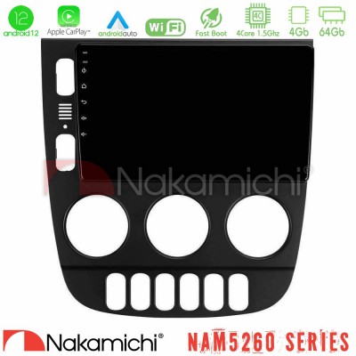 Nakamichi NAM5260 Series 4Core Android12 4+64GB Mercedes ML Class 1998-2005 Navigation Multimedia Tablet 9