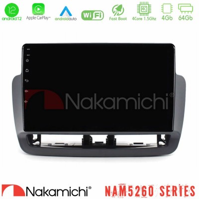 Nakamichi NAM5260 Series 4Core Android12 4+64GB Seat Ibiza 2012-2015 Navigation Multimedia Tablet 9