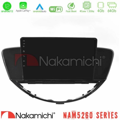 Nakamichi NAM5260 Series 4Core Android12 4+64GB Subaru Tribeca 2007-2014 Navigation Multimedia Tablet 9