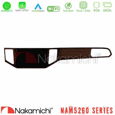 Nakamichi NAM5260 Series 4Core Android12 4+64GB VW Sportsvan 2014-2020 Navigation Multimedia Tablet 9