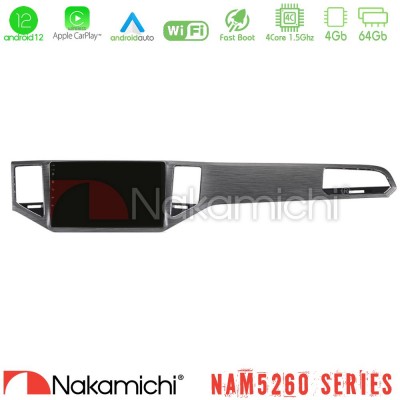 Nakamichi NAM5260 Series 4Core Android12 4+64GB VW Sportsvan 2014-2020 Navigation Multimedia Tablet 10