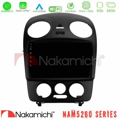 Nakamichi NAM5260 Series 4Core Android12 4+64GB VW Beetle Navigation Multimedia Tablet 9