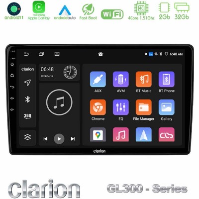 Clarion GL300 Series 4Core Android11 2+32GB Suzuki Grand Vitara 2003-2005 Navigation Multimedia Tablet 9