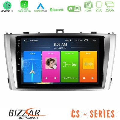 Bizzar CS Series 4Core Android13 2+32GB Toyota Avensis T27 Navigation Multimedia Tablet 9