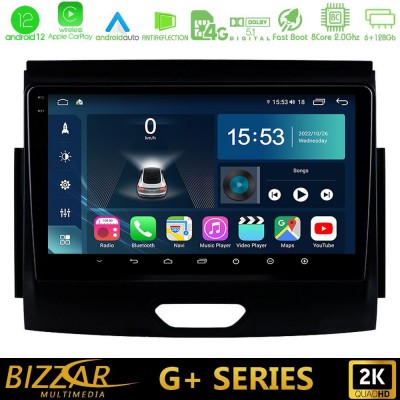 Bizzar G+ Series Ford Ranger 2017-2022 8core Android12 6+128GB Navigation Multimedia Tablet 9