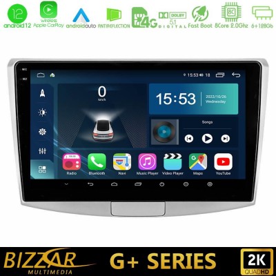 Bizzar G+ Series VW Passat 8core Android12 6+128GB Navigation Multimedia Tablet 10