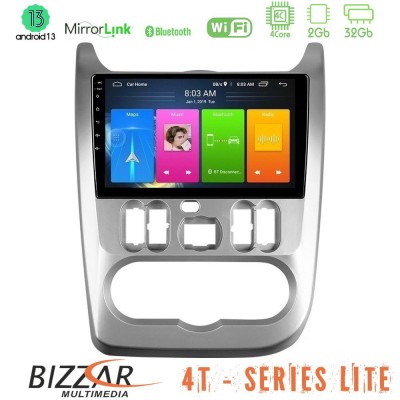 Bizzar 4T Series Dacia Duster/Sandero/Logan 4Core Android13 2+32GB Navigation Multimedia Tablet 9