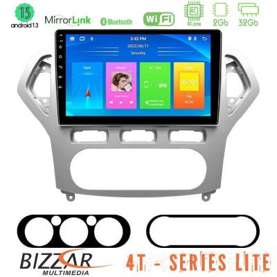 Bizzar 4T Series Ford Mondeo 2007-2010 AUTO A/C 4Core Android13 2+32GB Navigation Multimedia Tablet 10