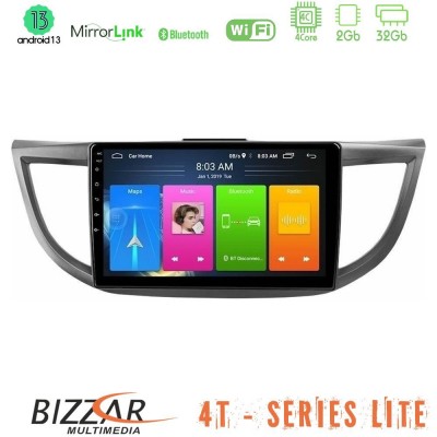 Bizzar 4T Series Honda CRV 2012-2017 4Core Android13 2+32GB Navigation Multimedia Tablet 9