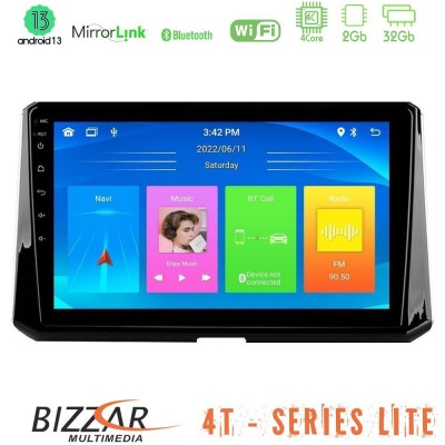 Bizzar 4T Series Toyota Corolla 2019-2022 4Core Android13 2+32GB Navigation Multimedia Tablet 10