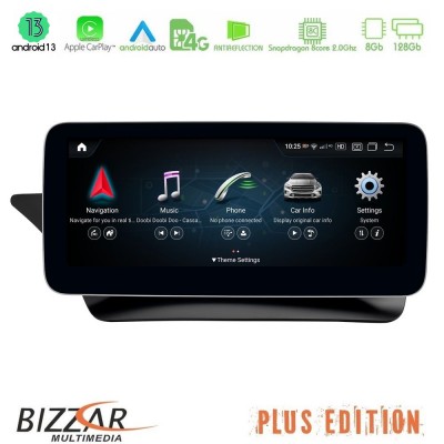 Bizzar Plus Edition Mercedes GLK Class (X204) NTG4.0 Android13 (8+128GB) Navigation Multimedia 10,25″ Anti-reflection