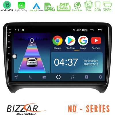 Bizzar ND Series 8Core Android13 2+32GB Audi TT B7 Navigation Multimedia Tablet 9