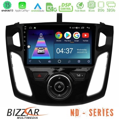 Bizzar ND Series 8Core Android13 2+32GB Ford Focus 2012-2018 Navigation Multimedia Tablet 9