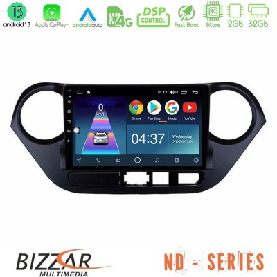 Bizzar ND Series 8Core Android13 2+32GB Hyundai i10 2014-2020 Navigation Multimedia Tablet 9