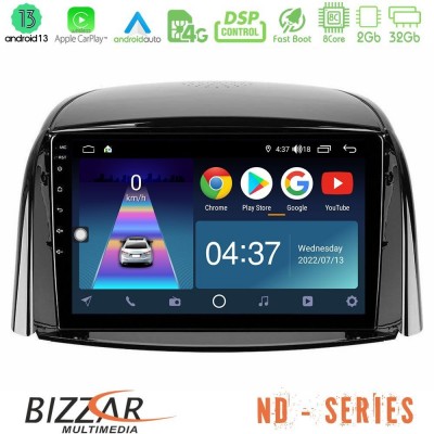 Bizzar ND Series 8Core Android13 2+32GB Renault Koleos 2007-2015 Navigation Multimedia Tablet 9