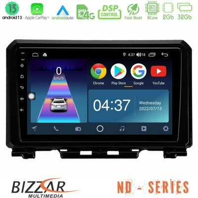 Bizzar ND Series 8Core Android13 2+32GB Suzuki Jimny 2018-2022 Navigation Multimedia Tablet 9