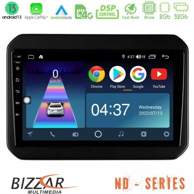 Bizzar ND Series 8Core Android13 2+32GB Suzuki Ignis Navigation Multimedia Tablet 9