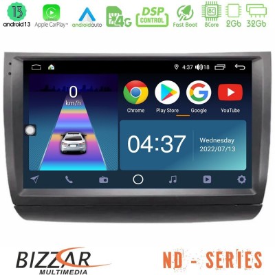 Bizzar ND Series 8Core Android13 2+32GB Toyota Prius 2004-2009 Navigation Multimedia Tablet 9