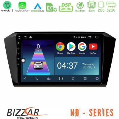 Bizzar ND Series 8Core Android13 2+32GB VW Passat Navigation Multimedia Tablet 10