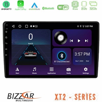 Bizzar XT2 Series Alfa Romeo Mito 2008-2014 4Core Android13 2+32GB Navigation Multimedia Tablet 9