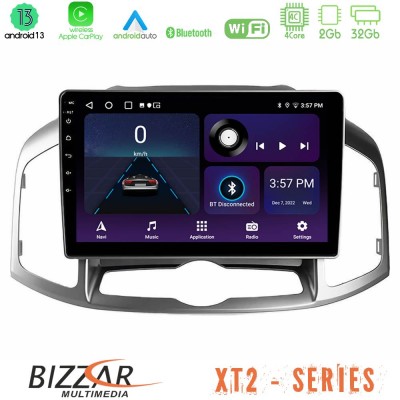 Bizzar XT2 Series 4Core Android13 2+32GB Chevrolet Captiva 2012-2016 Navigation Multimedia Tablet 9