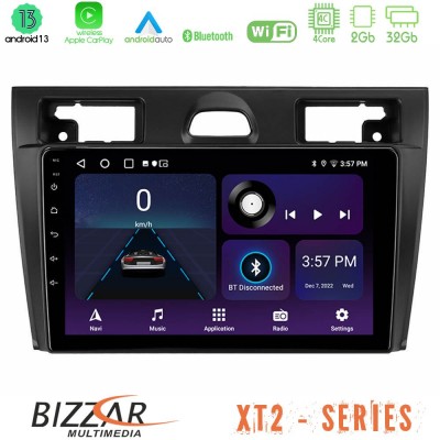 Bizzar XT2 Series 4Core Android13 2+32GB Ford Fiesta/Fusion Navigation Multimedia Tablet 9