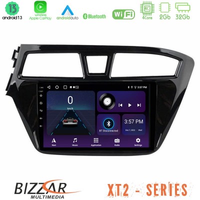 Bizzar XT2 Series 4Core Android13 2+32GB Hyundai i20 2014-2018 Navigation Multimedia Tablet 9