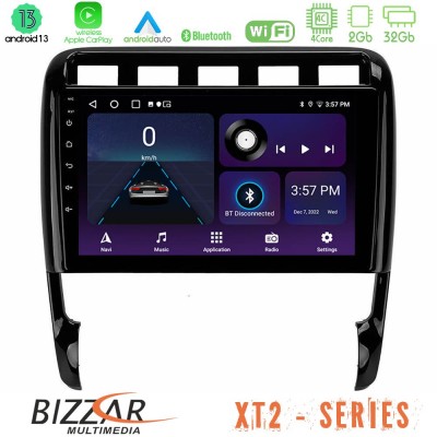 Bizzar XT2 Series 4Core Android13 2+32GB Porsche Cayenne 2003-2010 Navigation Multimedia Tablet 9