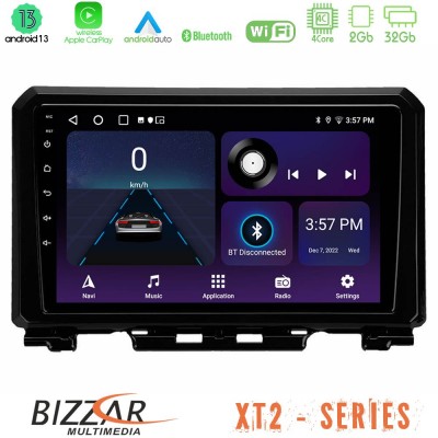 Bizzar XT2 Series 4Core Android13 2+32GB Suzuki Jimny 2018-2022 Navigation Multimedia Tablet 9