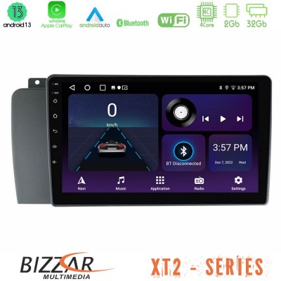 Bizzar XT2 Series 4Core Android13 2+32GB Volvo S60 2004-2009 Navigation Multimedia Tablet 9