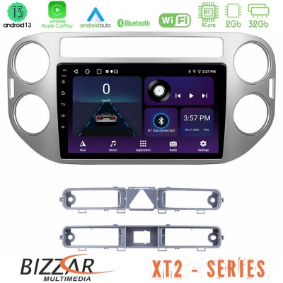 Bizzar XT2 Series 4Core Android13 2+32GB VW Tiguan Navigation Multimedia Tablet 9