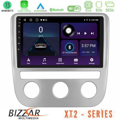 Bizzar XT2 Series 4Core Android13 2+32GB VW Scirocco 2008-2014 Navigation Multimedia Tablet 9